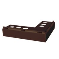 Narożnik zewnętrzny PRIAMY / FLEXI STONE z drenażem Brąz RAL 8082