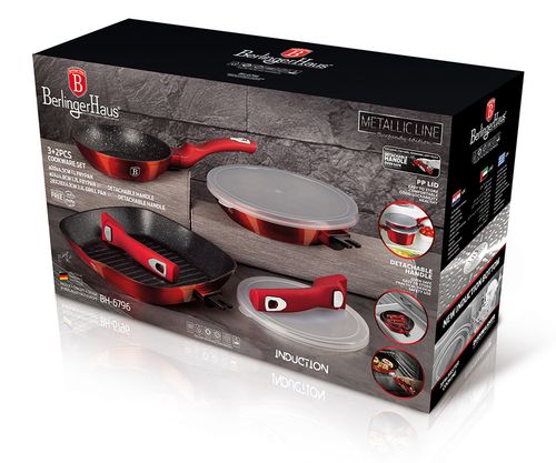 zestaw 3 patelni granitowych berlingerhaus bh-6796 na Arena.pl
