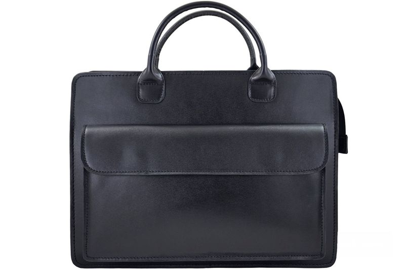 Damska teczka aktówka A4 - Czarna zdjęcie 1