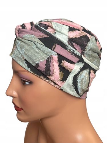 Marszczona czapka na głowę Sara 389 turban z wiskozy także po chemioterapii na Arena.pl