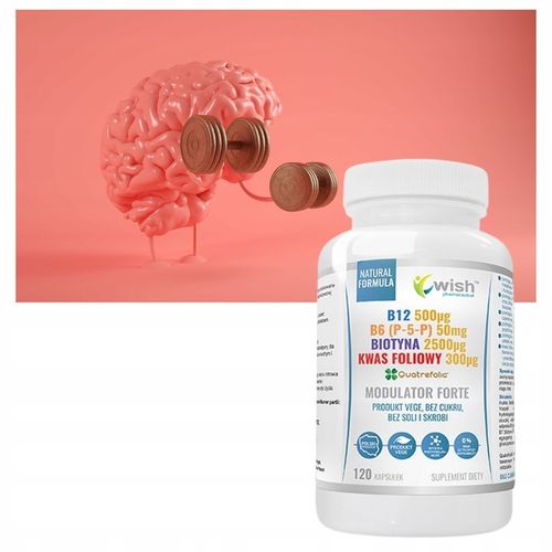 MODULATOR FORTE B12 B6 BIOTYNA KWAS FOLIOWY 120kap na Arena.pl