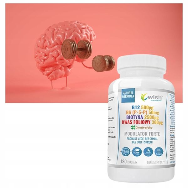 MODULATOR FORTE B12 B6 BIOTYNA KWAS FOLIOWY 120kap zdjęcie 4