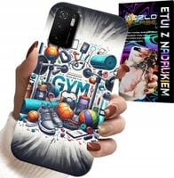 ETUI DO XIAOMI POCO M3 PRO 5G - SIŁOWNIA GYM FITNESS SPORT CASE + SZKŁO