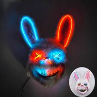 Maska LED Krwawa Futrzana Niedźwiedzia Kolor: Bunny 3