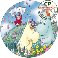 Opłatek waflowy na tort - Muminki