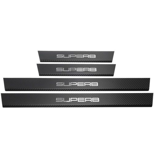 Listwa progowa SKODA SUPERB MK3 Stal nierdzewna 304 carbon 4szt na Arena.pl