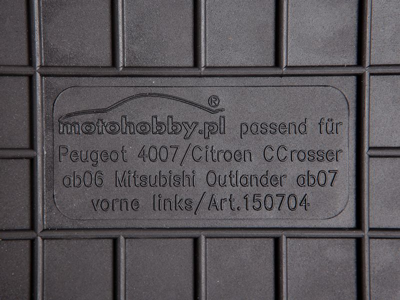 Citroen C4 Aircross 12- DYWANIKI GUMOWE DEDYKOWANE zdjęcie 2