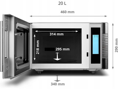 Kuchenka mikrofalowa+GRILL 20L niemiecka Medion,8 Programów,800W,LED na Arena.pl