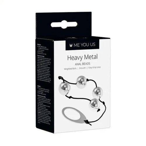 Kulki- Me You Us Heavy Metal Anal Beads Silver na Arena.pl