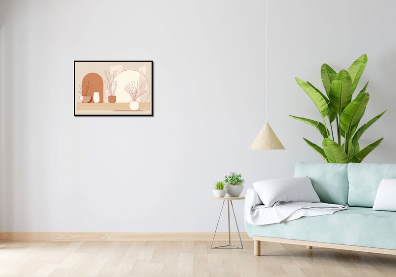 Plakat 66,5x46,5cm Widok Roślin zdjęcie 4