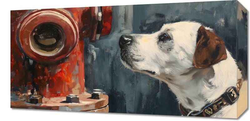Obraz 60x30cm Kumpel przy Hydrancie zdjęcie 1