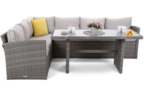 Narożnik technorattanowy Santiago Grey / Light Grey na Arena.pl