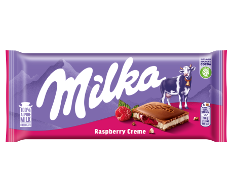 MILKA CZEKOLADA MALINOWA 100g zdjęcie 1
