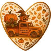 CIASTKO LUKROWANE PUMPKIN DRIVER SUN ROZ.S SERCE RĘCZNIE ROBIONE