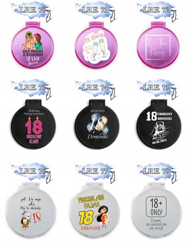 LUSTERKO personalizowane podziękowania dla gości ŚLUB NADRUK UV dużo wzorów na Arena.pl