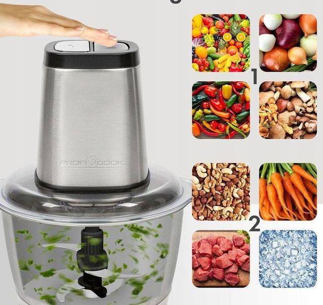 ELEKTRYCZNY ROZDRABNIACZ MALAKSER SIEKACZ DO WARZYW PROFICOOK PC MZ 501227 zdjęcie 6