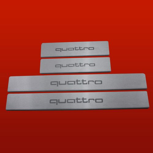 Listwa progowa AUDI A4 B6 QUATTRO Stal nierdzewna 304 mat 4szt na Arena.pl