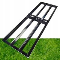 RĘCZNY NIWELATOR TERENU GRABIE levelawn Level Rake 120 x 30 cm SOLIDNY