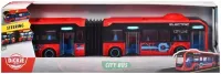 Dickie Toys Autobus przegubowy czerwony VOLVO 40cm City bus otwierane drzwi