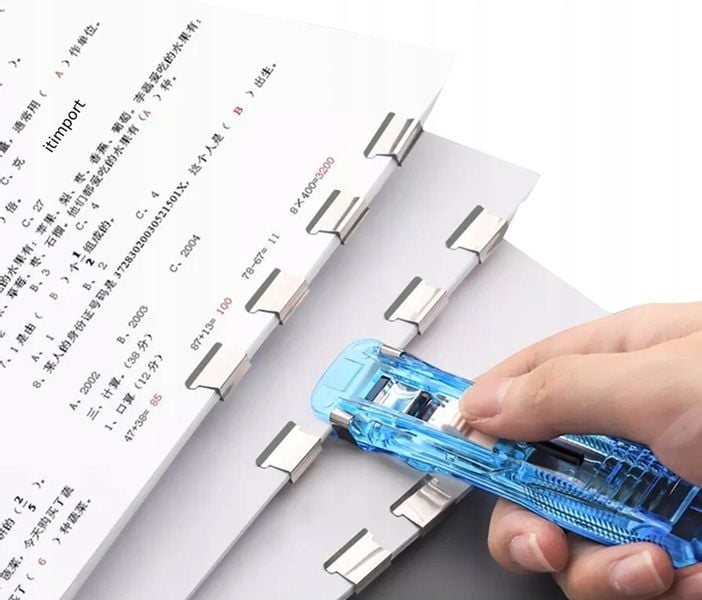 KLIPSY DO DOKUMENTÓW Urządzenie + 50 Klipsów BIURO zdjęcie 2