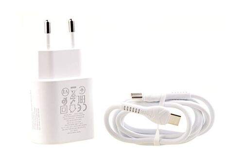 Ładowarka sieciowa Hoco PD 25W USB C + kabel USB C 1m biały na Arena.pl