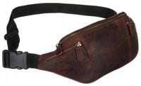 skórzana saszetka męska na biodra - peterson