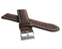 LAVVU Naturalnie barwiony brązowy pasek NATURE ze skóry Top Grain - 22