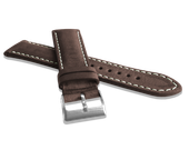 LAVVU Naturalnie barwiony brązowy pasek NATURE ze skóry Top Grain - 22