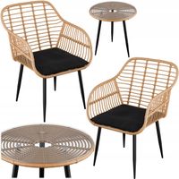 ZESTAW KOMPLET MEBLI OGRODOWY ZENJOY WEBBY MEBLE OGRODOWE TECHNORATTAN