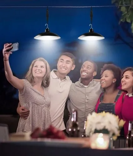 Lampa Żyrandol LED Panel Solarny Kemping Żarówka na Arena.pl