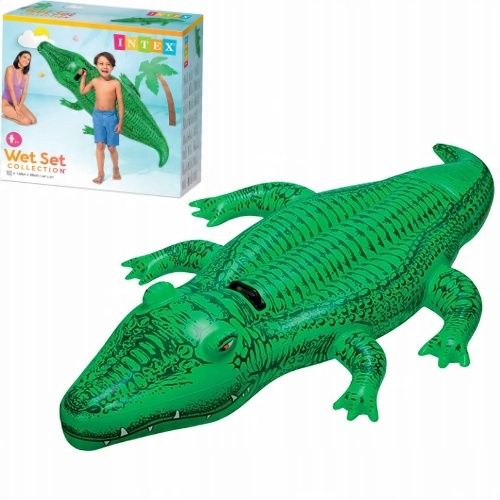 DUŻY DMUCHANY KROKODYL INTEX XXL MATERAC PLAŻOWY NA BASEN DLA DZIECI na Arena.pl