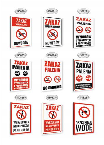 Tabliczka znak informacyjny dibond nadruk UV 30x20 ZAKAZ PARKOWANIA na Arena.pl