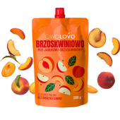 OWOLOVO Brzoskwiniowo Mus jabłkowo-brzoskwiniowy 200 g