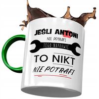 Kubek Zielony Dla Antoniego Antka Kolegi Prezent Z Nadrukiem Ze Zdjęciem
