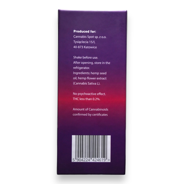 Olejek Pain Stop Premium - 20% CBG + 10% CBN + 10% CBD zdjęcie 5
