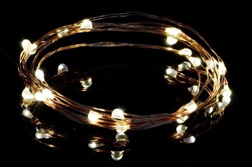 Lampki sprężyna 100 LED ciepłe białe na Arena.pl