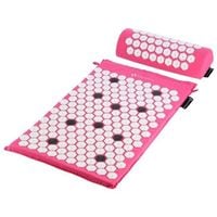 Mata do akupresury + poduszka AKM01 64x42 cm HMS różowa