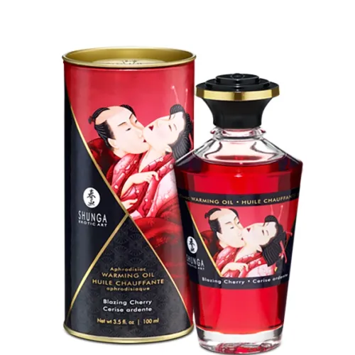 shunga aphrodisiac warming oil blazing cherry 100ml - rozgrzewający na Arena.pl