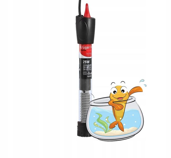 GRZAŁKA Z TERMOSTATEM DO AKWARIUM 10 - 45L 25W zdjęcie 1