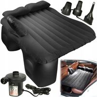 MATERAC DMUCHANY DO SAMOCHODU AUTA ŁÓŻKO DO SPANIA POMPKA POKROWIEC CZARNY
