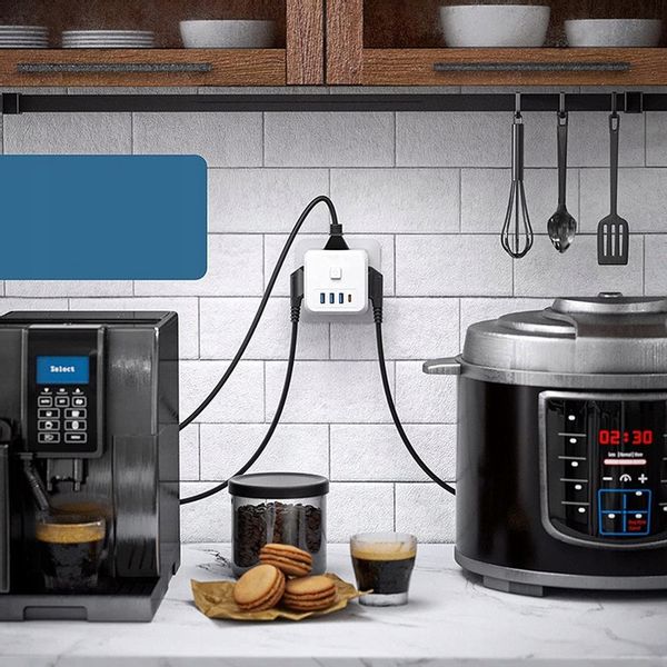 ROZGAŁĘŹNIK SIECIOWY KOSTKA 3 GNIAZDA USB USB C zdjęcie 4