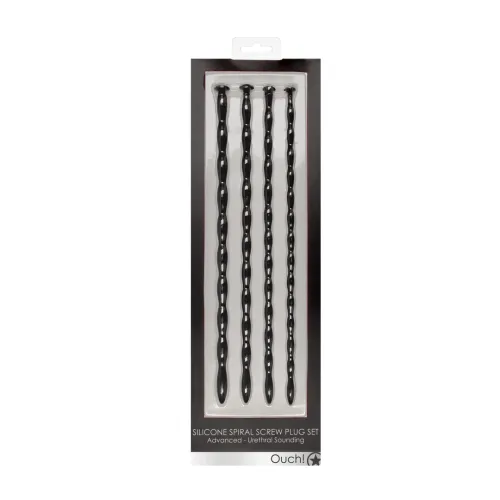 ouch! advanced spiral silicone plug set - 4 rozmiary, 29,6 cm na Arena.pl