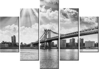 105CM 150CM OBRAZ 5 ELEM BROOKLYN NOWY JORK DRUK