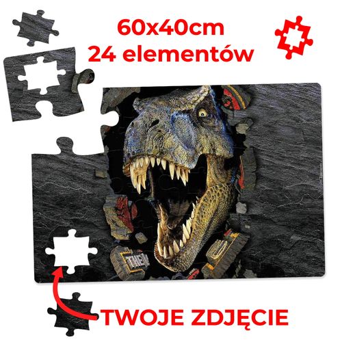PUZZLE DREWNIANE DOUBLE Z TWOJEGO ZDJĘCIA NA PREZENT 24 el60x40cm na Arena.pl