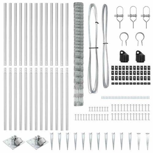 Ogrodzenie pastwiskowe Srebrny 25 x 1.6 m Stal galwanizowana na Arena.pl