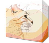 Obraz 20x20cm Delikatny Profil Kota