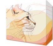 Obraz 20x20cm Delikatny Profil Kota