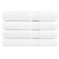 Ręczniki premium SOLUND, 4 szt., białe, 100x200 cm, 600 g/cm²