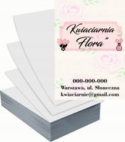 Ulotki A4 reklamowe firmowe 1000szt różne wzory KWIACIARNIA FLORA