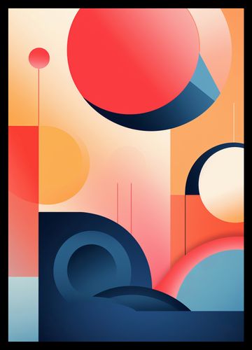 Plakat 29,7x42cm Geometryczne Marzenia na Arena.pl